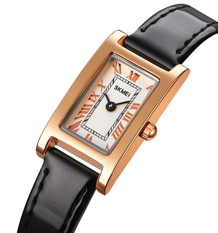 SKMEI 1783 Retro Fashion Elegant Roman Number Scale 3ATM Waterproof Female Quartz Watch