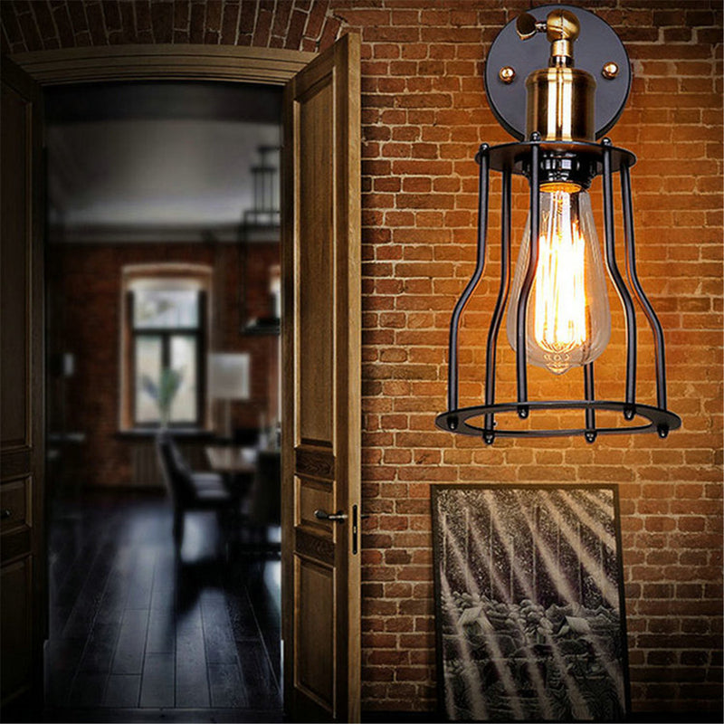 E27 Vintage Wall Light Home Bar Sconce Lamp Corridor Fixture Decoration AC85-265V
