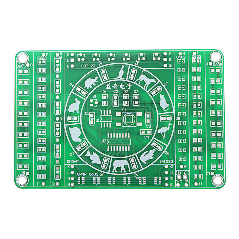 EQKIT SMD Component Soldering Practice Board DIY Electronic Production Module Kit