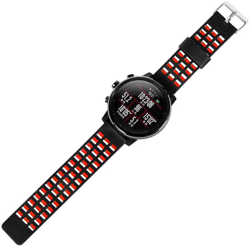 Bakeey Dual Color Genuine Leather Watch Band for Xiaomi Amazfit Huami Strato Sports Smart Watch 2 Non-original