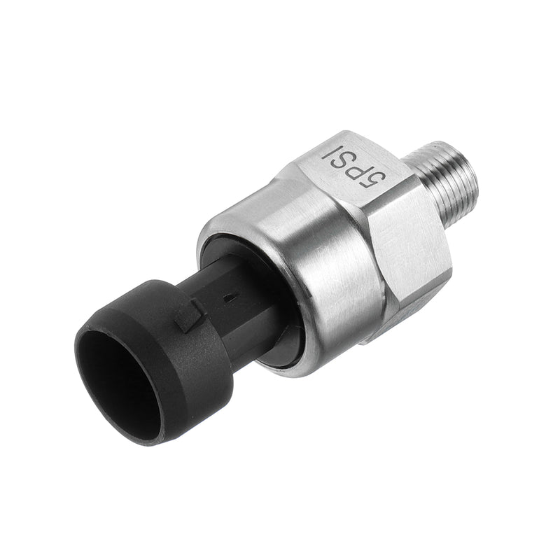 5V 1/8NPT Stainless Steel Fuel Pressure Sensor Transducer Sender For Oil Air Water 5/15/30/60/100/150/200/300/500/1000/1600 Psi