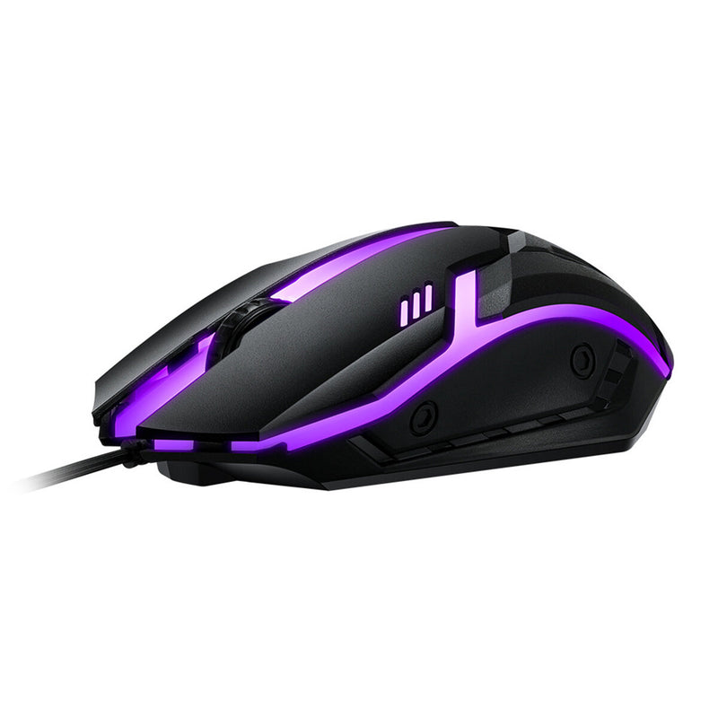 T-Wolf TF230 Wired Keyboard & Mouse Set 104 Keys USB Wired Keyboard 2400DPI Mouse RGB Backlit Gaming Keyboard Mouse Combo