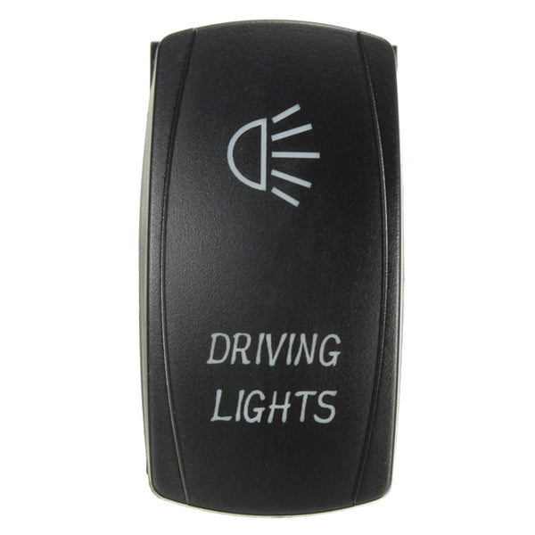 12V 24V 20A Waterproof Toggle Switch with Blue LED Light for Cars and Boats - 5 Pin Bar Rocker Car Boat
