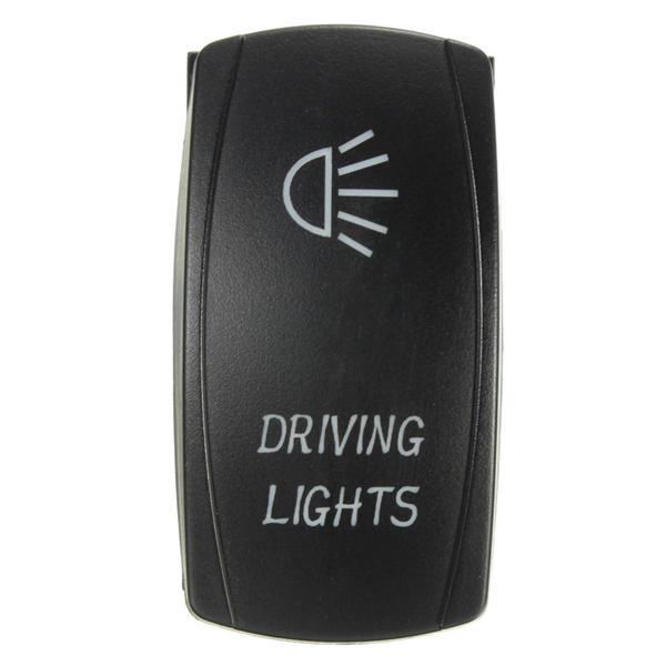12V 24V 20A Waterproof Toggle Switch with Blue LED Light for Cars and Boats - 5 Pin Bar Rocker Car Boat