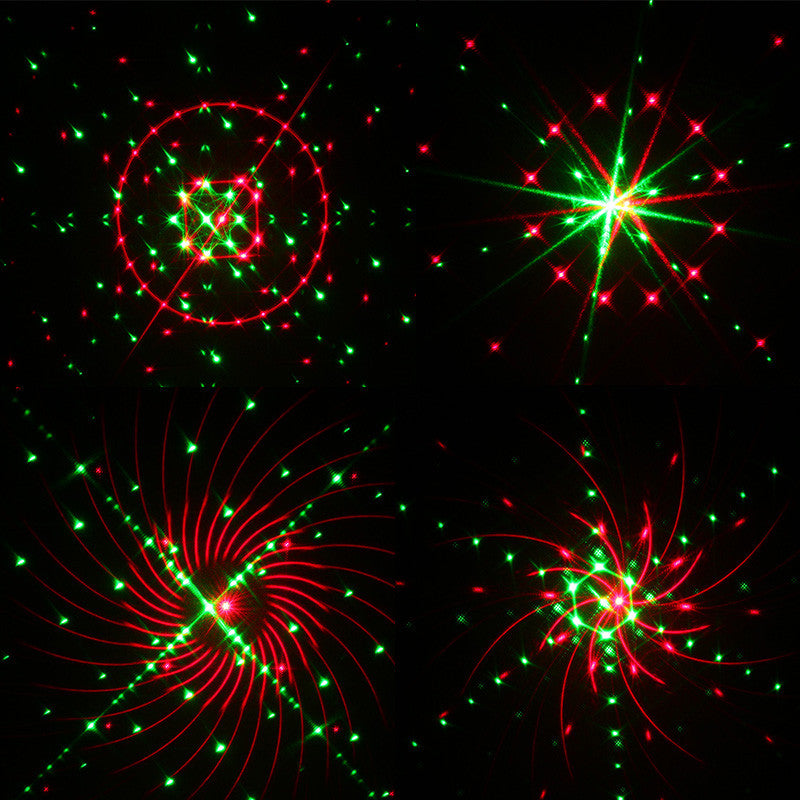 R&G Remote Xmas Pattern Waterproof Laser Projector Stage Light Garden Christmas Tree Landscape Lamp