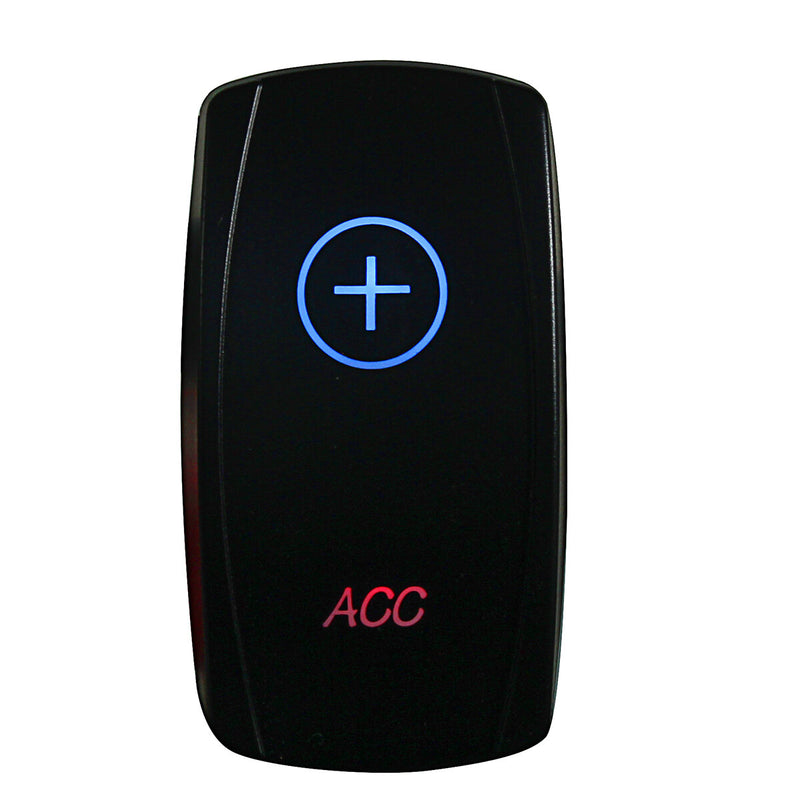 12V-24V Dash ON OFF Rocker Switch Blue Red Dual LED Light Car Marine