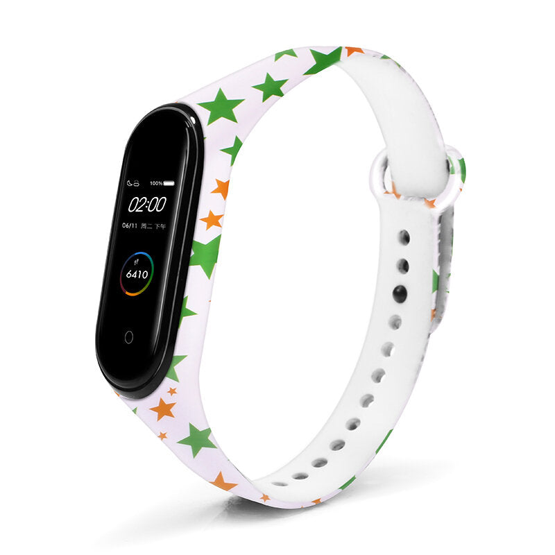 Color Pattern Watch Strap Watch Band for Xiaomi Miband 3 Mibnad 4 Strap Non-original