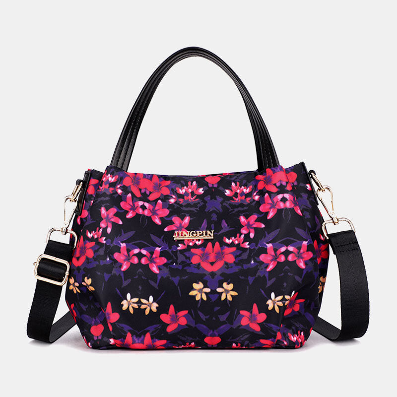 Women Fashion Flower Handbag Printed Crossbody Bag