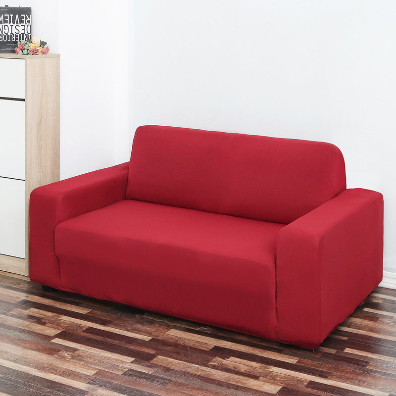 1/2/3 Seaters Elastic Sofa Cover Pure Color Chair Seat Protector Couch Case Stretch Slipcover Home Office Furniture Decorations