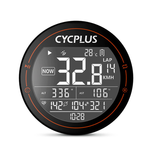 CYCPLUS M2 Bike Computer ANT+ GPS Bluetooth Smart Wireless Stopwatch Speedometer Odometer Waterproof Cyclocomputer Accessories for MTB Road Cycle