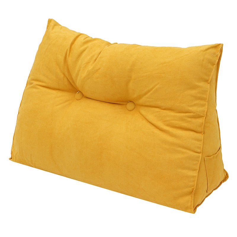 Triangle Back Cushion Bed Couch Sofa Seat Rest Pad Waist Support Backrest Pillow Mat Home Office Furniture Decoration