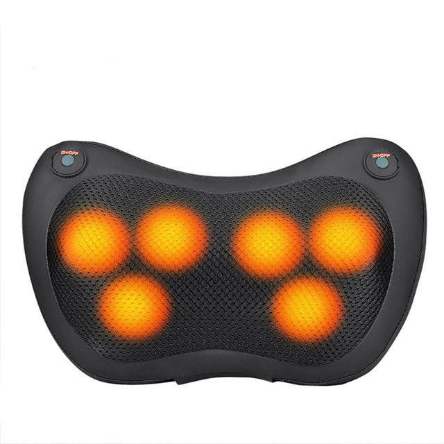 12/8/6/4 Heads Massage Pillow Electric Shiatsu Massager for Back Waist Body Cervical Pillow Home Car