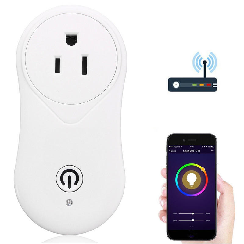 WIFI Mobile Phone Remote Control Smart Timer Home Socket EU US Plug Switch AC110-240V