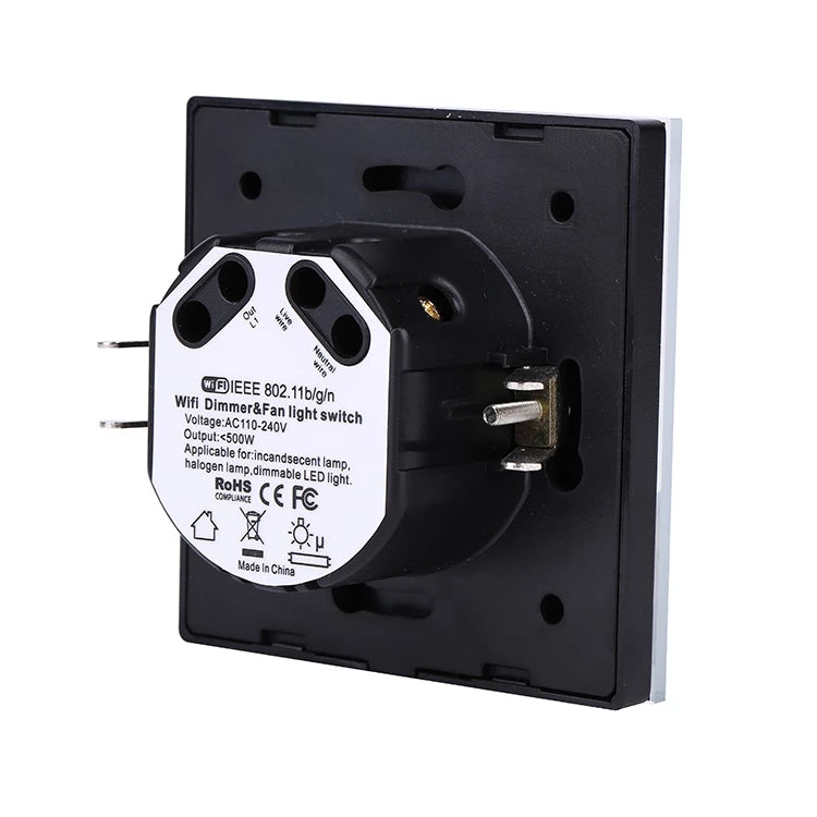 MAKEGOOD 110-240V 2.4 GHz Smart Life APP WiFi Speed Controller Fan Touch Switch for Mobile Remote Control