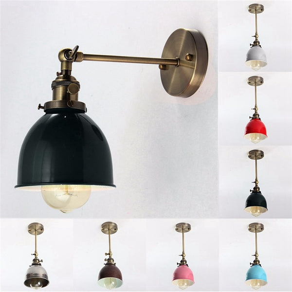 E27 Modern Retro Vintage Sconce Edison Wall Light Bulb Lamp shape Cafe Bar Coffee