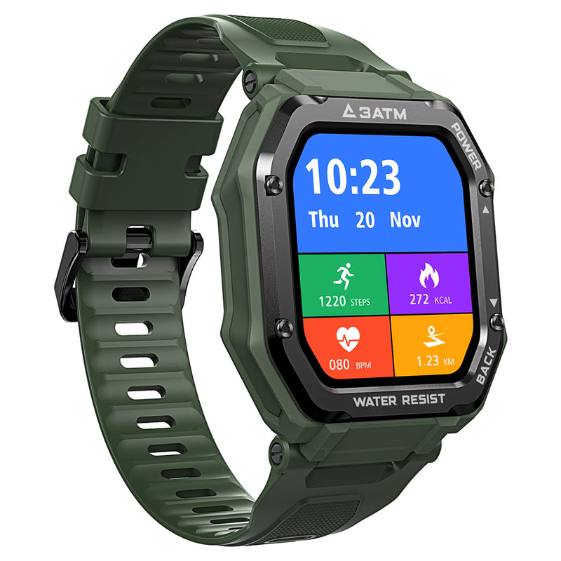 [50 Days Standby]Kospet Rock 1.69 Inch Large Screen Heart Rate Blood Pressure SpO2 Monitor 20 Sport Modes bluetooth 5.0 Three-proof Outdoor Smart Watch