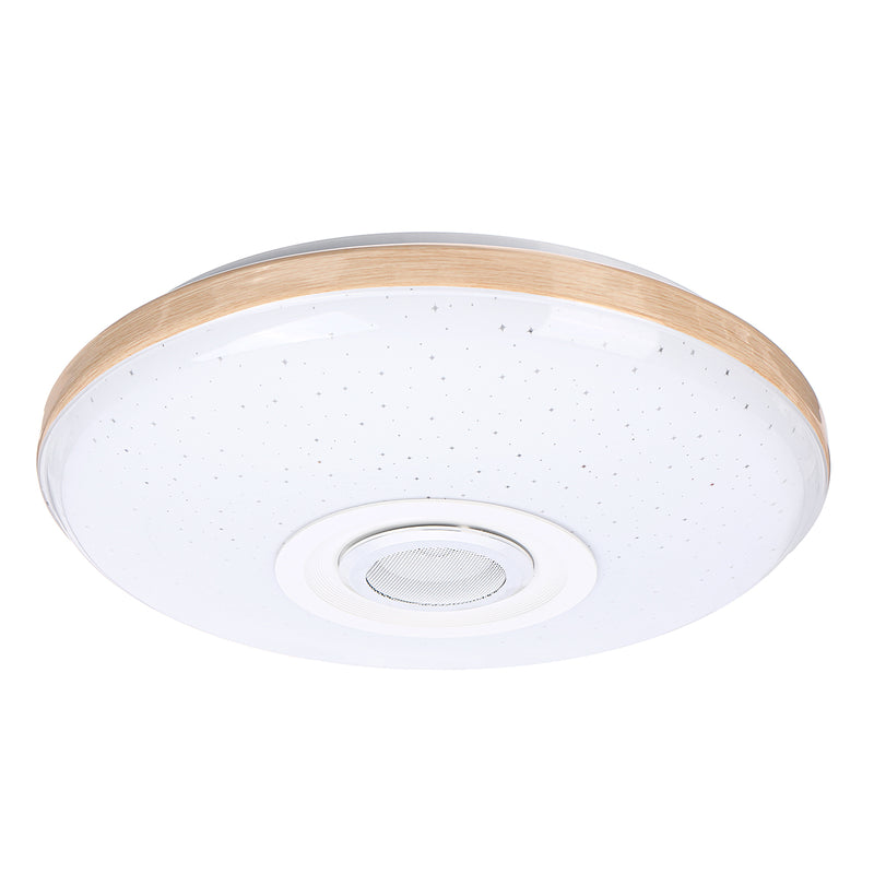 120W LED Ceiling Lamp Bluetooth Music Speaker Dimmable RGB Light Remote Control