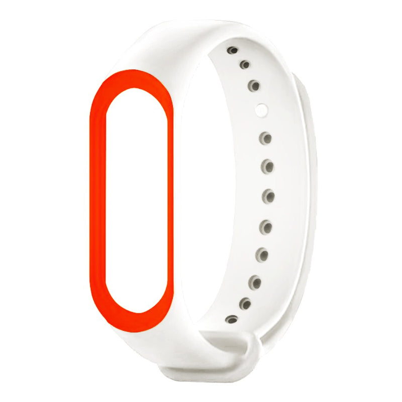 Deffrun Dual Color Silicone Watch Band Replacement Watch Strap for Xiaomi mi band 5 Non-original