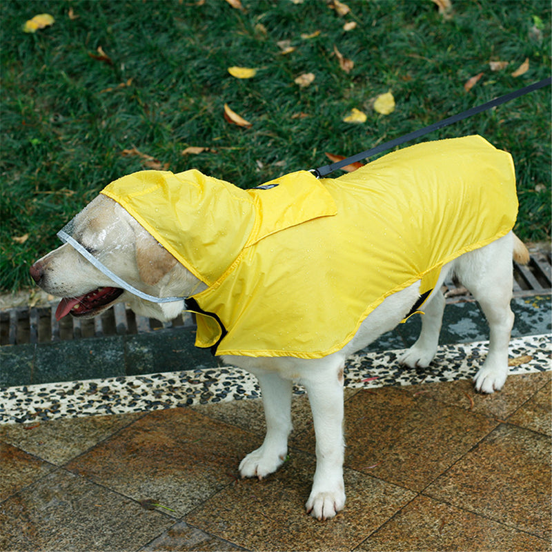 S/M Waterproof Dog Pet Raincoat Portable Raining Jacket Clothes