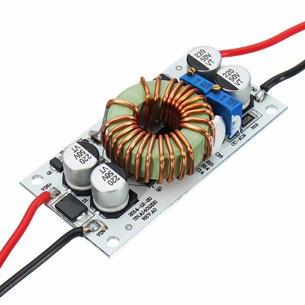 DC-DC 8.5-48V To 10-50V 10A 250W Continuous Adjustable High Power Boost Power Module Constant Voltage Constant Current Non-Isolation Step Up Board For Vehicle Laptop Power LED Driver